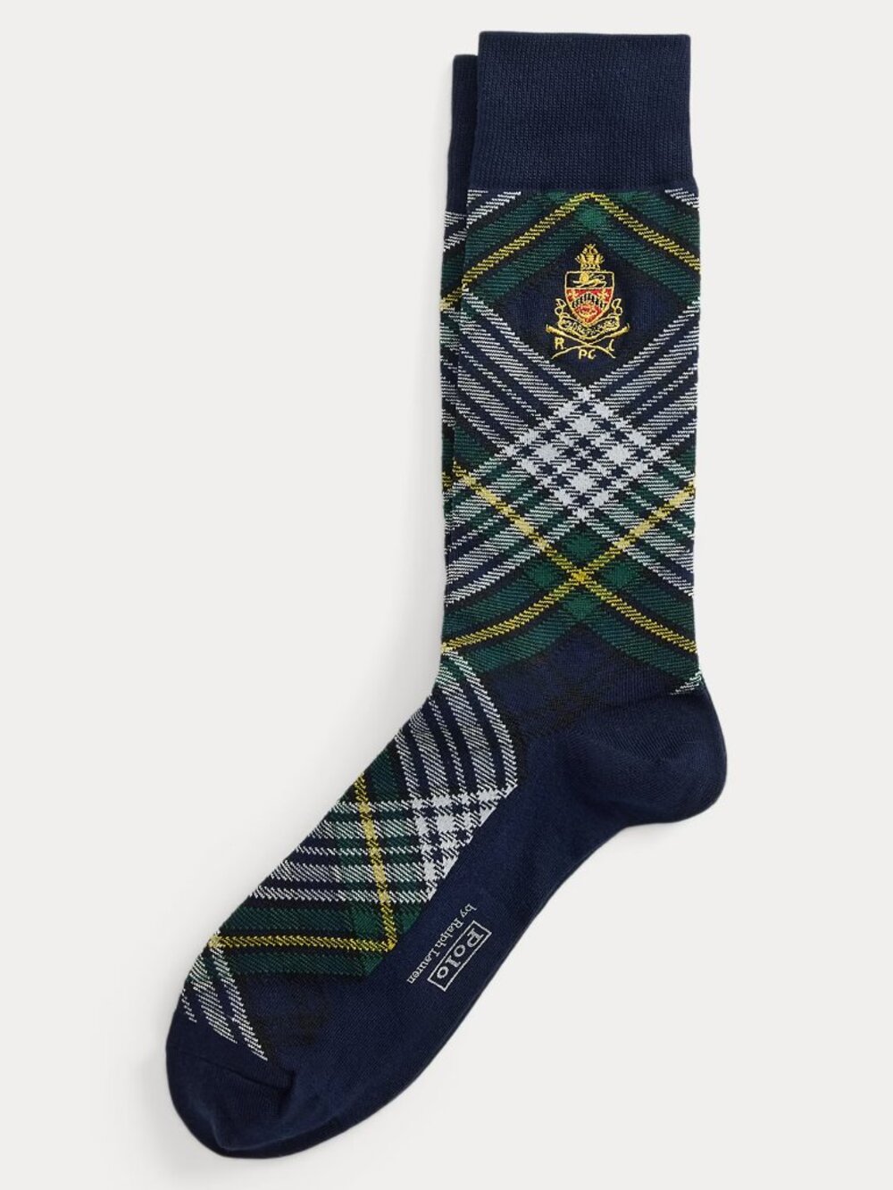 Polo Ralph Lauren Crest Plaid Dress Socks